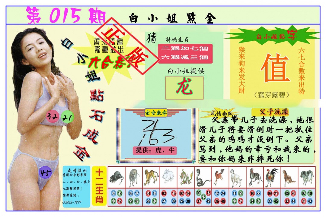 015期白小姐点金[图]