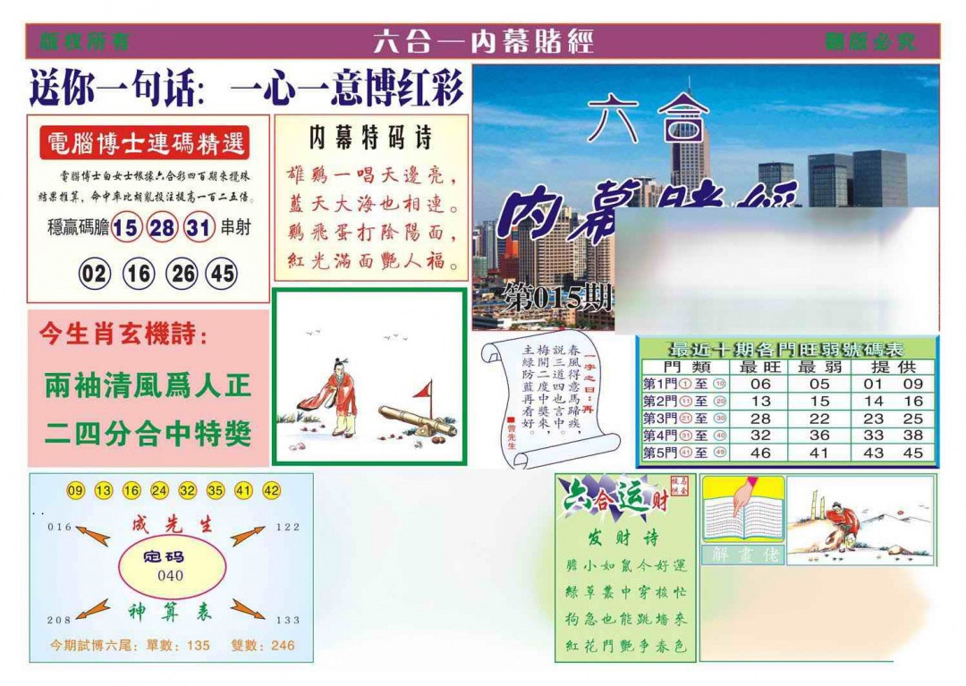 015期内幕赌经[图]