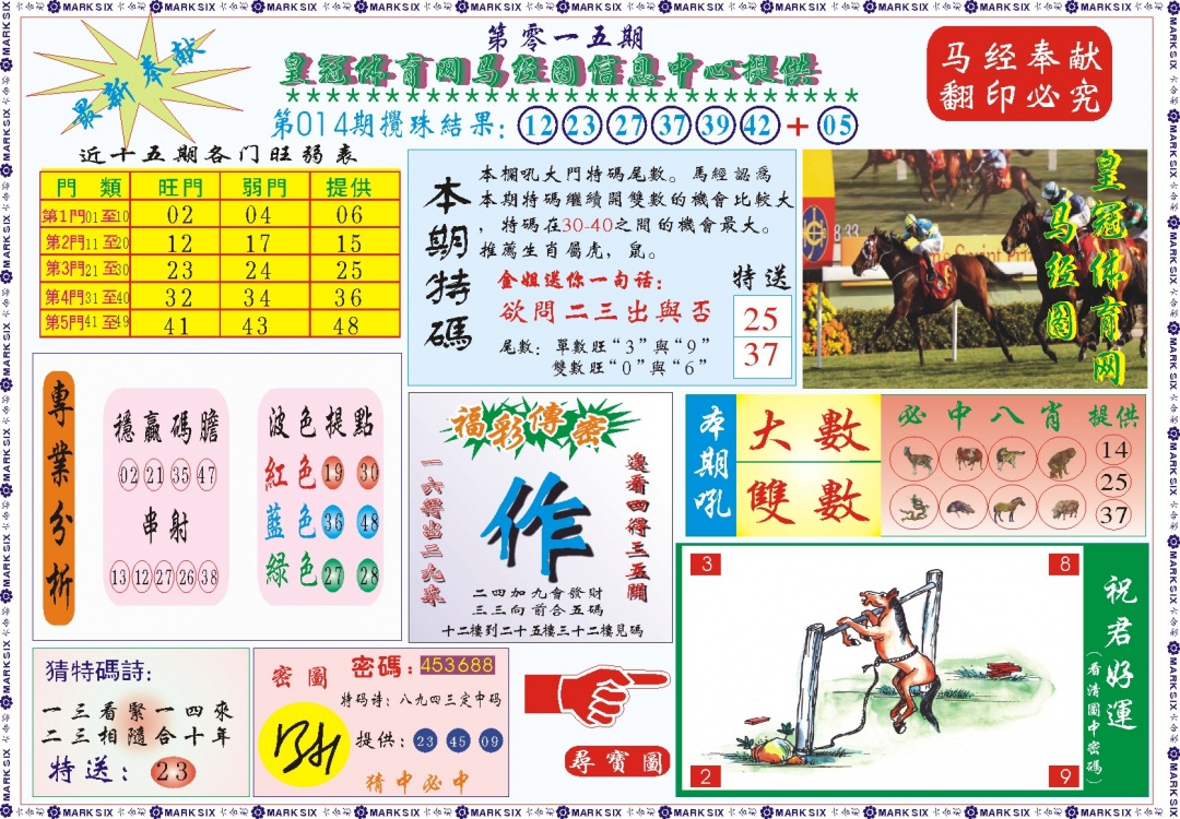 015期皇冠体育网马经图记录[图]