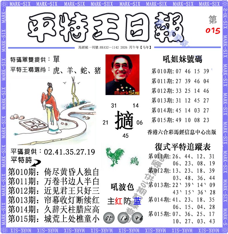 015期平特王日报（荐）[图]