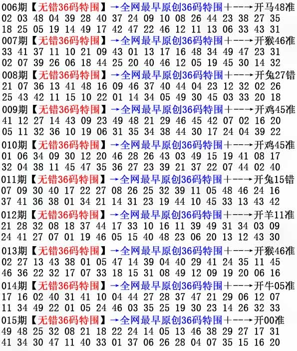 015期36码特围[图]