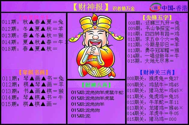 015期紫财神[图]